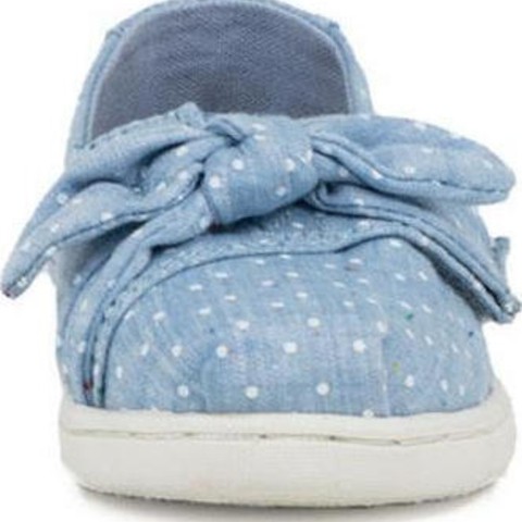 Toms Speckled Chambray Dots Bow Classics 10013299 Γαλάζιο