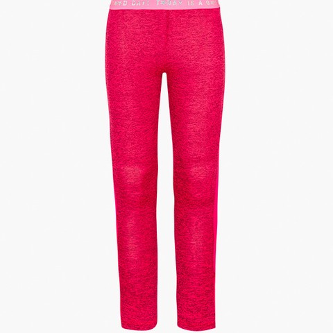 Technical fabric leggings in pink.