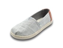 Drizzle Grey Crosshatch Linen Youth Classics