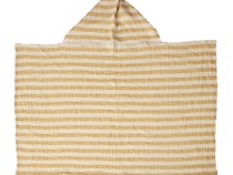 Natural - Hooded Baby Towel - Stripes Safrra